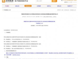 最低1408元/kW！深能500MW風電項目開標！
