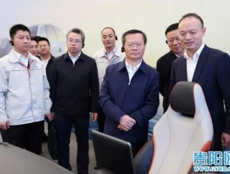 胡忠雄率隊(duì)在比亞迪股份有限公司考察